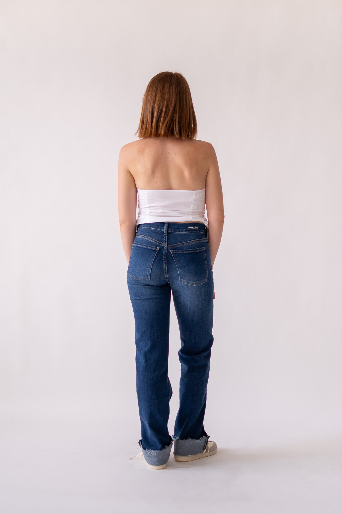 WIDELEG MID RISE - DARK BLUE - Image 3